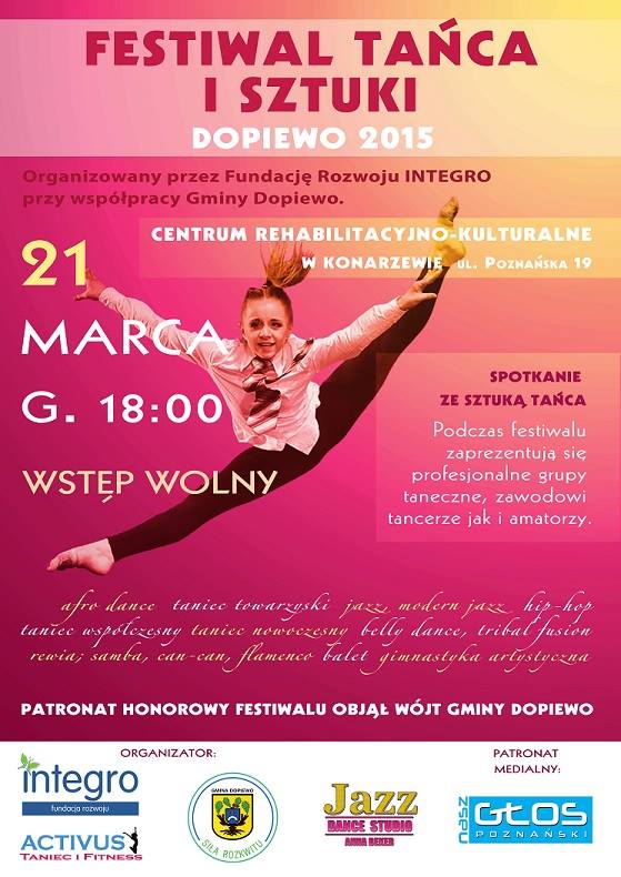 Festiwal Tańca i Sztuki - 21 marca 2015