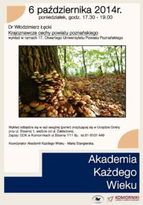 Wykład "Krajoznawcze cechy powiatu poznańskiego"