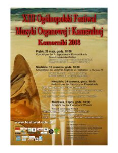 Zapraszamy na XIII Festiwal Muzyki Organowej i Kameralnej