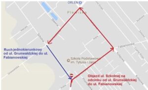 Organizacja ruchu na ul. Szkolnej