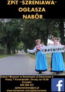 Zespół Pieśni i Tańca "Szreniawa" ogłasza nabór
