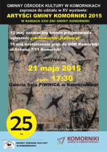 Artyści Gminy Komorniki 2015: 21 maja