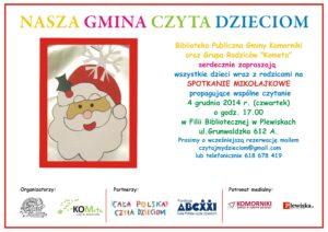 Nasza Gmina Czyta Dzieciom - Spotkanie Mikołajkowe