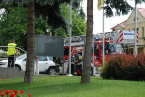 Komorniki – pożar w urzędzie