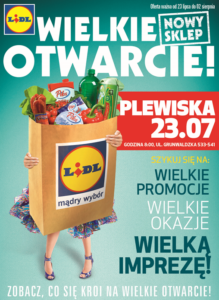 Otwarcie pierwszego sklepu sieci Lidl w Plewiskach