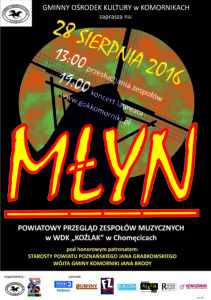 II Powiatowy Przegląd Muzyczny Zespołów Młodzieżowych "Młyn"