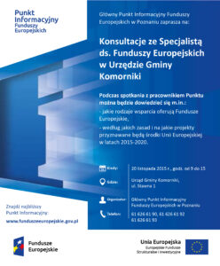 O funduszach europejskich w Komornikach