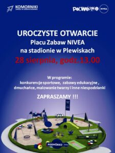 28 sierpnia: Uroczyste otwarcie Placu Zabaw Nivea