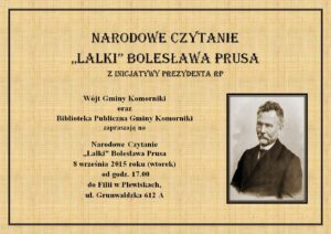 Narodowe czytanie "Lalki" Bolesława Prusa