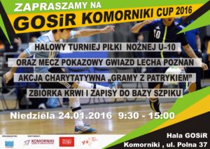 "Gramy z Patrykiem" Zapraszamy na turniej charytatywny.
