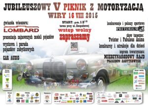 Zapraszamy na V Piknik z Motoryzacją Wiry 2015