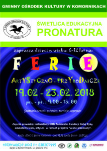 Ferie artystyczno-przyrodnicze dla dzieci
