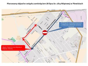 Wydłużenie czasu realizacji rozbudowy ul.Grunwaldzkiej w Plewiskach.