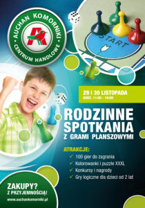 Rodzinne spotkania z grami planszowymi - 29 i 30 listopada