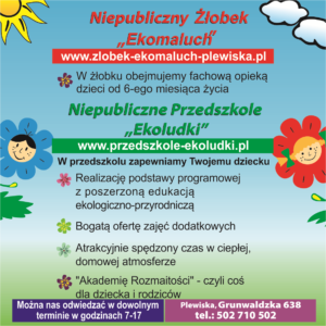 Dni otwarte w Przedszkolu Niepublicznym Ekoludki i Żłobku Niepublicznym Ekomaluch w Plewiskach