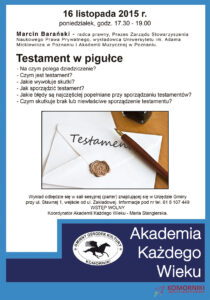 Wykład na Akademii Każdego Wieku