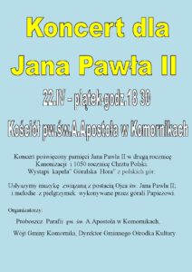 Koncert dla Jana Pawła II