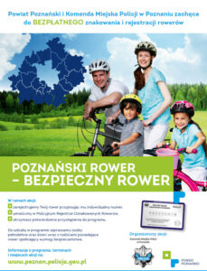 Znakowanie rowerów "Poznański rower – bezpieczny rower”