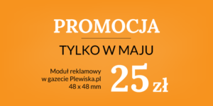 Gazeta Plewiska.pl w tą środę. Przypominamy o promocji reklamowej!