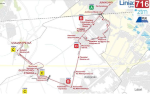 Uwaga! zmiany tras z uwagi na II etap przebudowy ulicy Grunwaldzkiej w Plewiskach