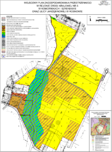plan zagospodarowania przestrzennego w Komornikach i Szreniawie
